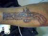 french blunderlust flintlock pistol tattoo