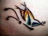 My first tat - K butterfly tattoo