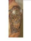 left half sleeve tattoo