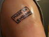 England stamp tattoo