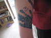 Son's handprint tattoo