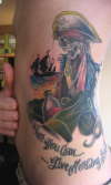 The pirate, with color tattoo