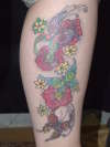 Butterflies & Flowers tattoo