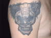 Scary Face tattoo