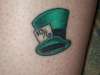 The Mad Hatter's Hat tattoo