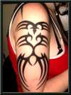 Tribal half arm sleeve thing tattoo