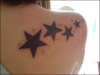 shoulder back star tattoo..x