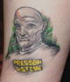 John Locke from LOST in P&S Shirt tattoo