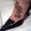 Butterfly/Rose "Ama" tattoo