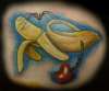 banana tattoo