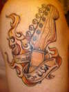Guitar tattoo