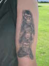 Three Monkeys tattoo