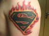 death of superman tattoo