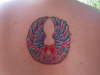 Buddhist Mandala wings tattoo