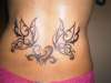 heart and butterflies tattoo