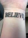 Believe tattoo