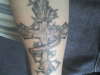 cross for fam tattoo