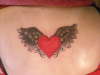 Heart with wings tattoo