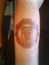 Manchester United Badge (football team) tattoo