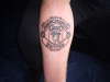 Manchester united Badge outline (football team) tattoo