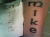 My name tattoo MIKE