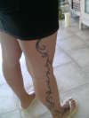 right leg tattoo