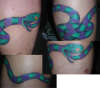 ouroboros snake with knot tattoo