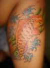 Koi - Right Calf done by Kevin Andrade tattoo