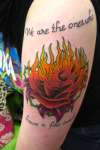 We are the ones who have a fire inside tattoo
