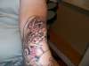 left forarm shelve in progress tattoo