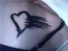 Odd Project Scratched heart tattoo