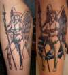 Guardian Angel. before and after tattoo