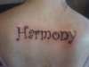 harmony tattoo