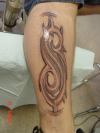 Tribal S tattoo