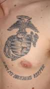 Eagle, Globe, and Anchor tattoo