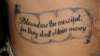 Mercy Scroll tattoo