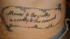 No Mery Scroll tattoo