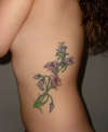 First Tattoo....FLowers on Side
