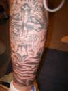 LAST  MUMS CROSS tattoo