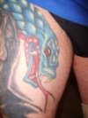 LEG SNAKE tattoo