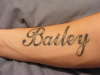 daughters name BAILEY tattoo