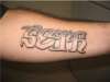 Graffiti name2 tattoo