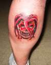 Skull w/ Jester Hat tattoo