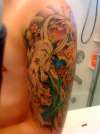 white tiger and eagle tattoo