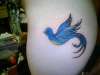 sparrow on hip/ass tattoo