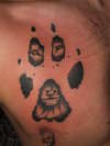 wolf paw tattoo