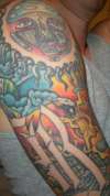 More work done on the Sublime halfsleeve tattoo