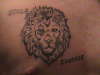 lion head tattoo