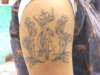 A .I. C initials of me and my sis tattoo
