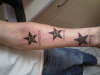 stars with star signs tattoo